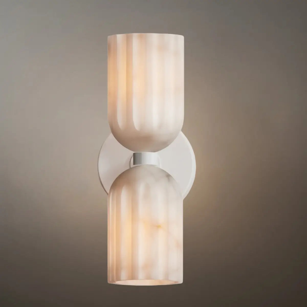 Minimalist Wall Lamp — Brass & Alabaster